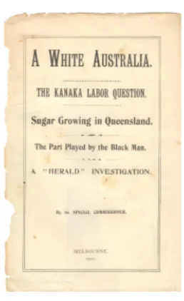 The cover of "A white Australia"