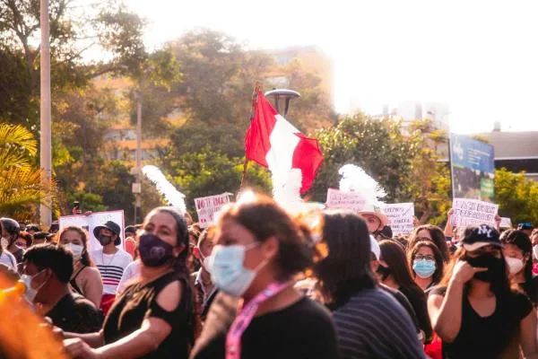 Protest in Lima, Peru