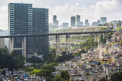 Mexico city housing and tower blocks