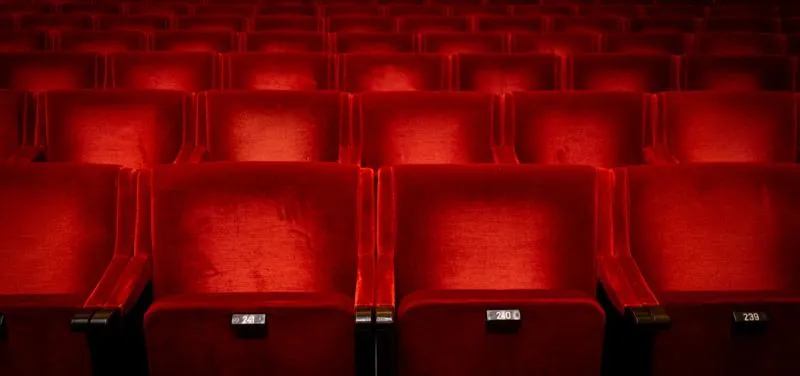 Empty seats in a cinema