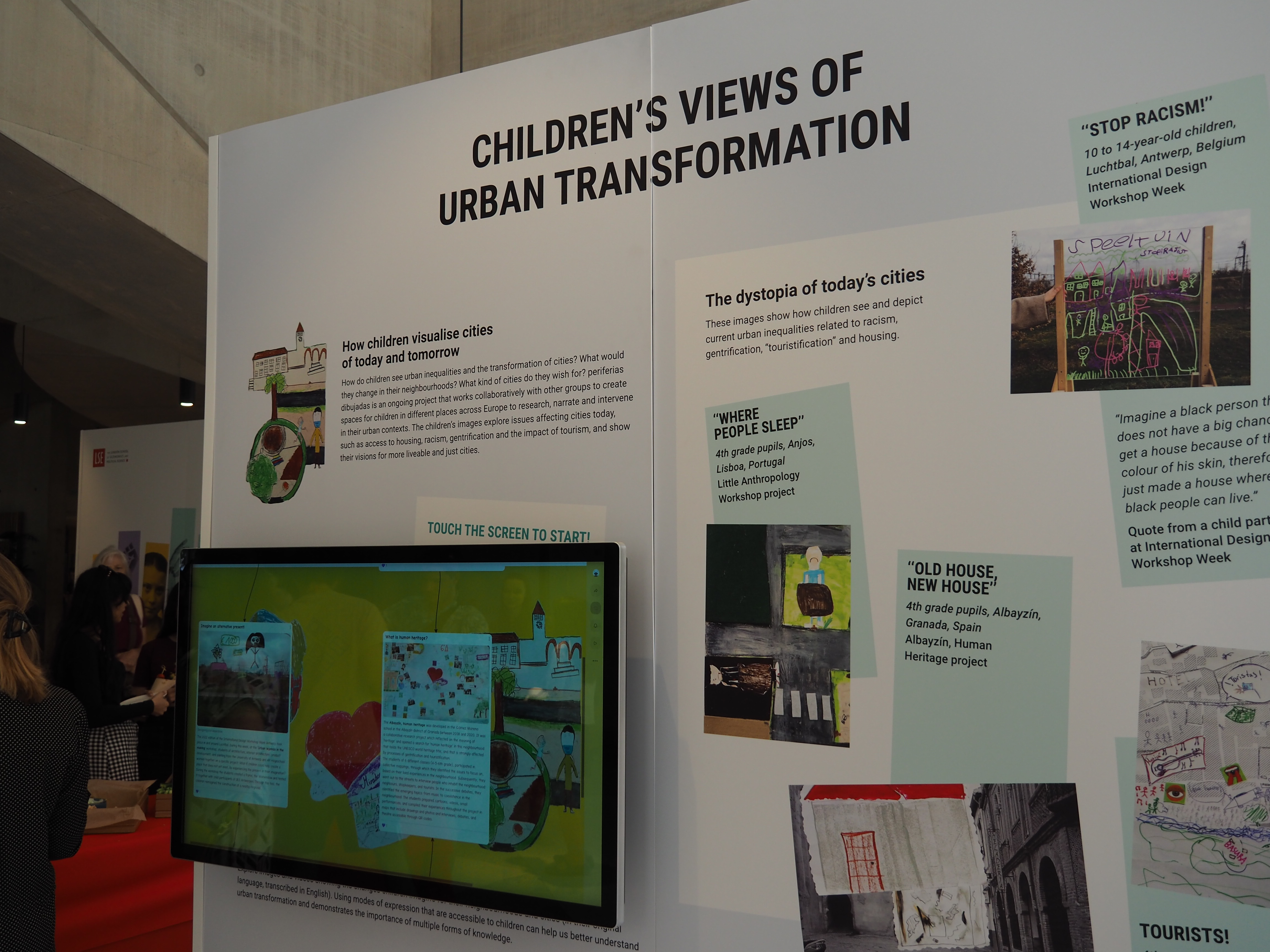 Image of Kitti's exhibition display on children's views on urban transformation