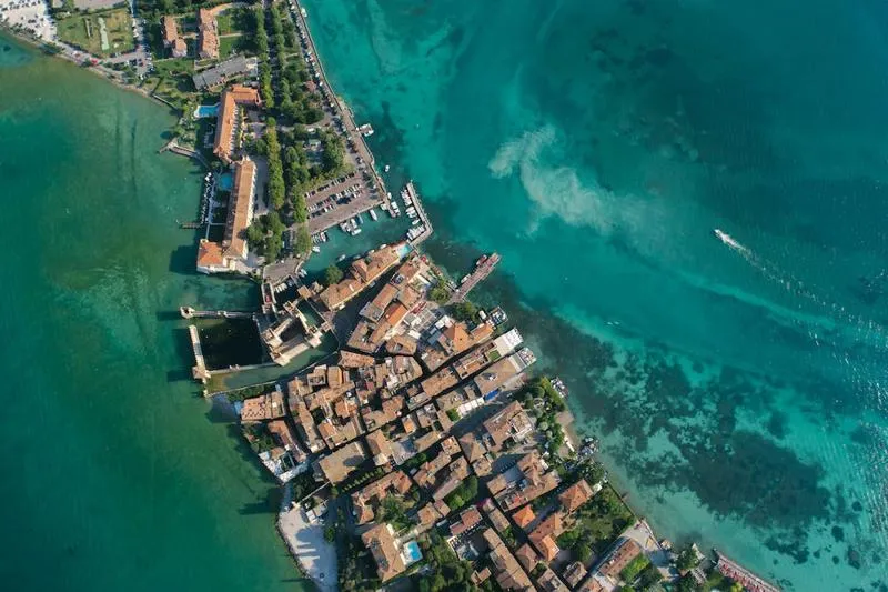 Image of houses on an island