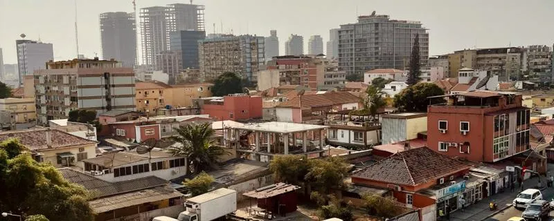 Cityscape of a city in Angola