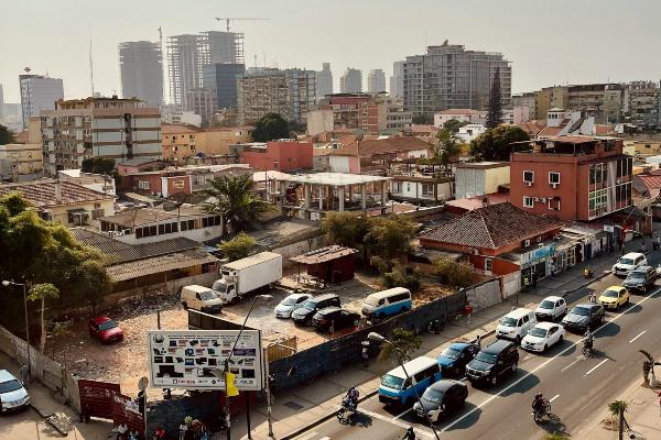 Cityscape of a city in Angola